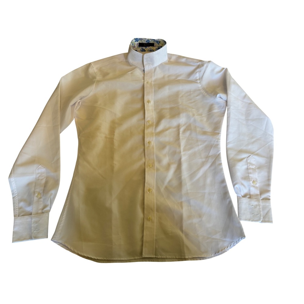 Essex Classics Mens Equestrian Horseback Riding Shirt 36 S White Outdoor Cowboy